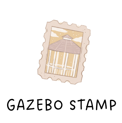 Gazebo Stamp Charm