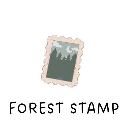 Forest Stamp Charm