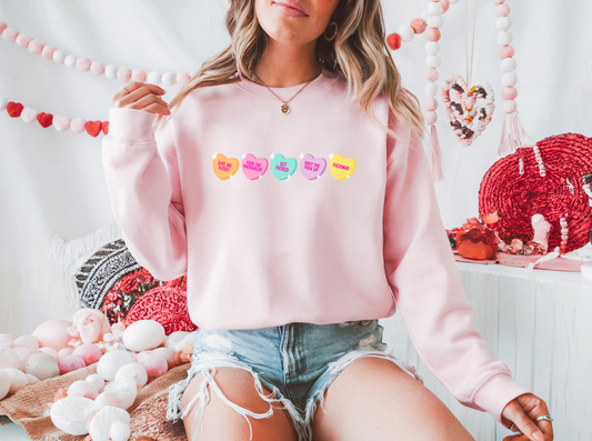Get F*cked Conversation Hearts Crewneck