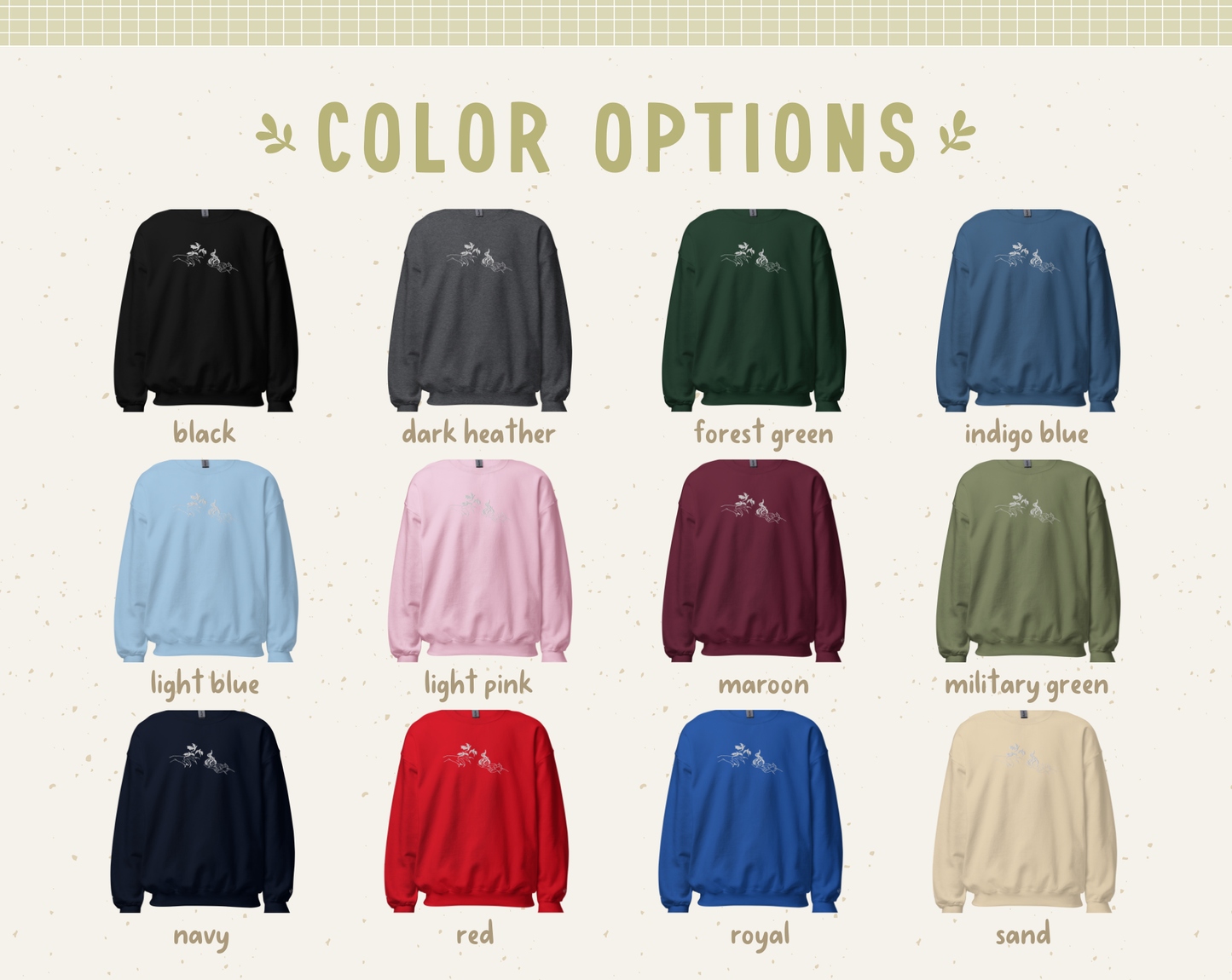 Hello, Witchling / Princeling Embroidered Crewneck