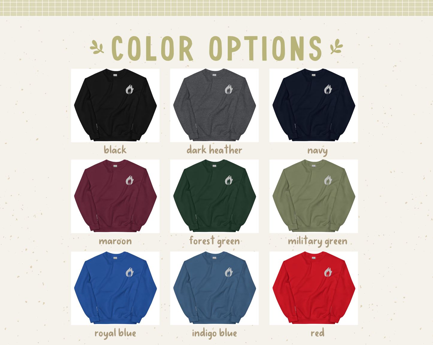 Chewy, We're Home Embroidered Crewneck