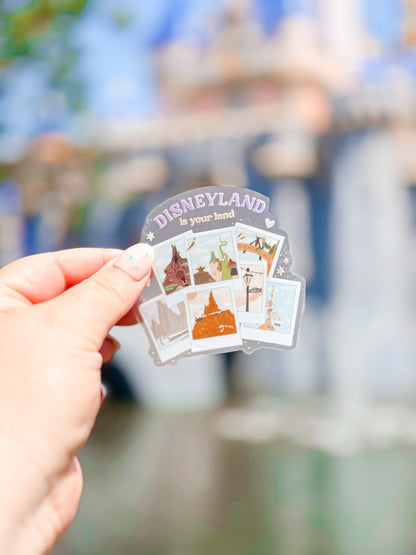 Disneyland is Your Land Vinyl Sticker