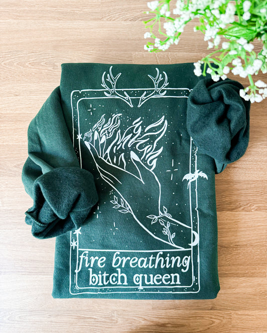 Fire Breathing Bitch Queen Crewneck