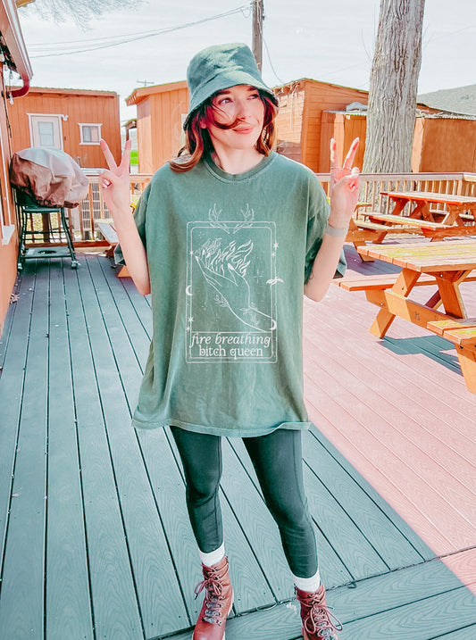 Fire Breathing Bitch Queen Shirt