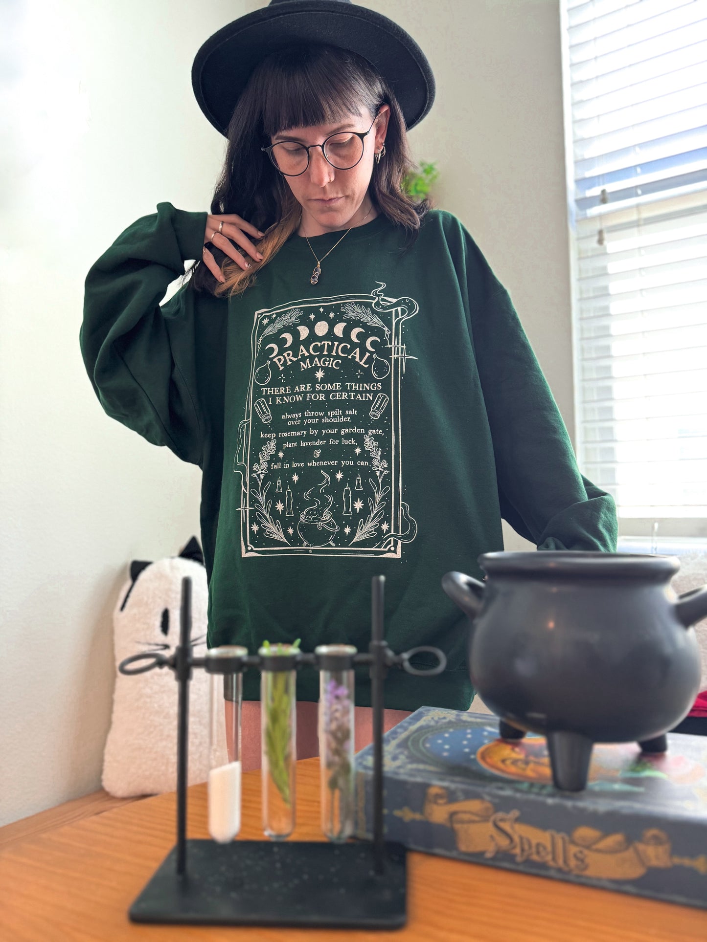 Practical Magic Spell Page Crewneck