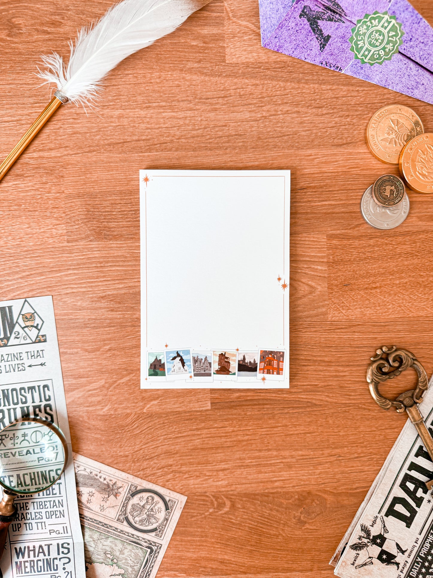 Wizardry Locations Polaroids Post-It Notepad