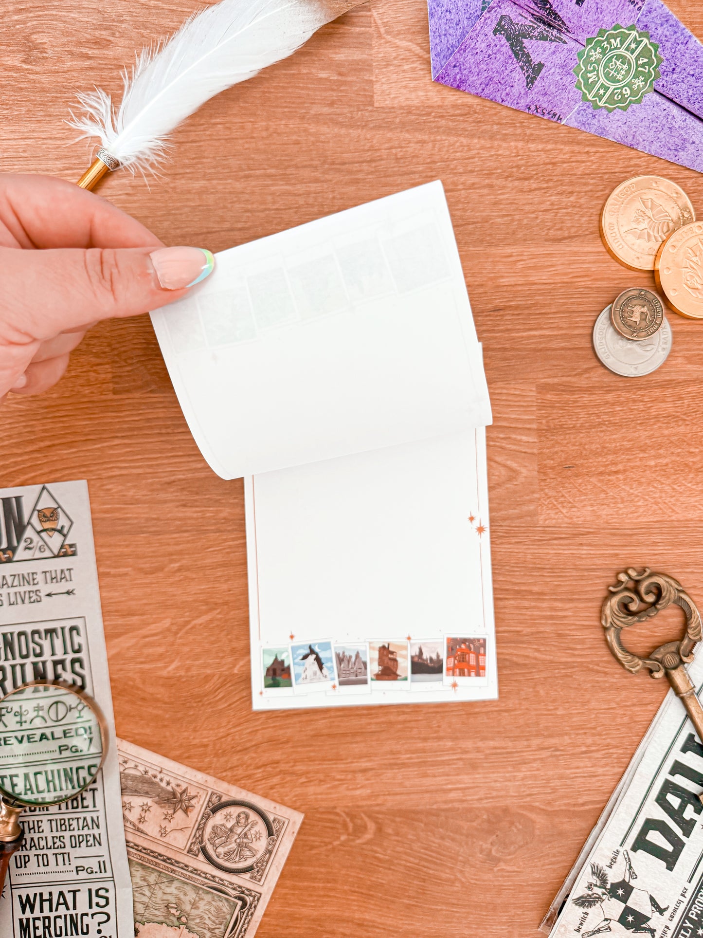 Wizardry Locations Polaroids Post-It Notepad