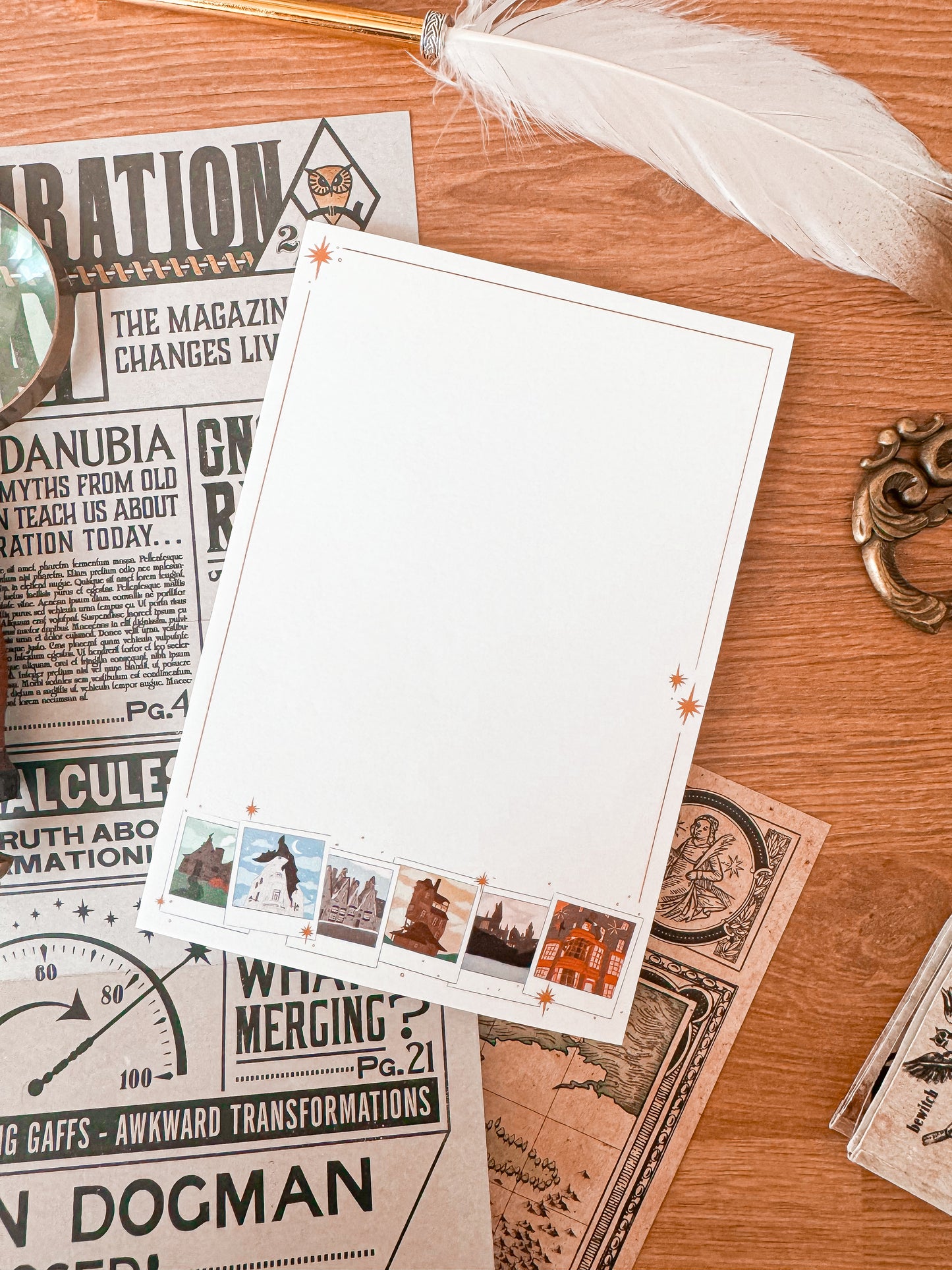 Wizardry Locations Polaroids Post-It Notepad