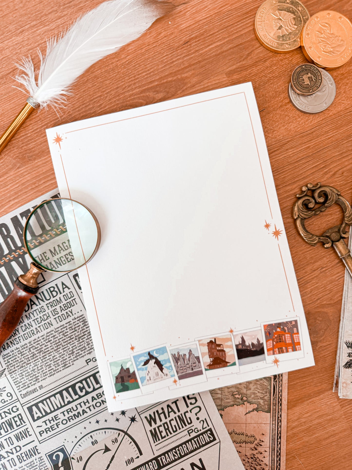 Wizardry Locations Polaroids Post-It Notepad