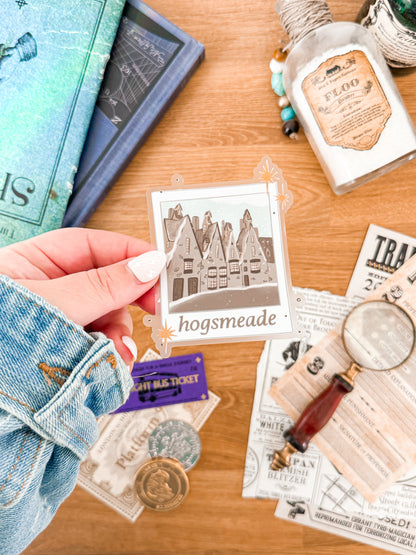 Wizardry Village Polaroid Vinyl Sticker