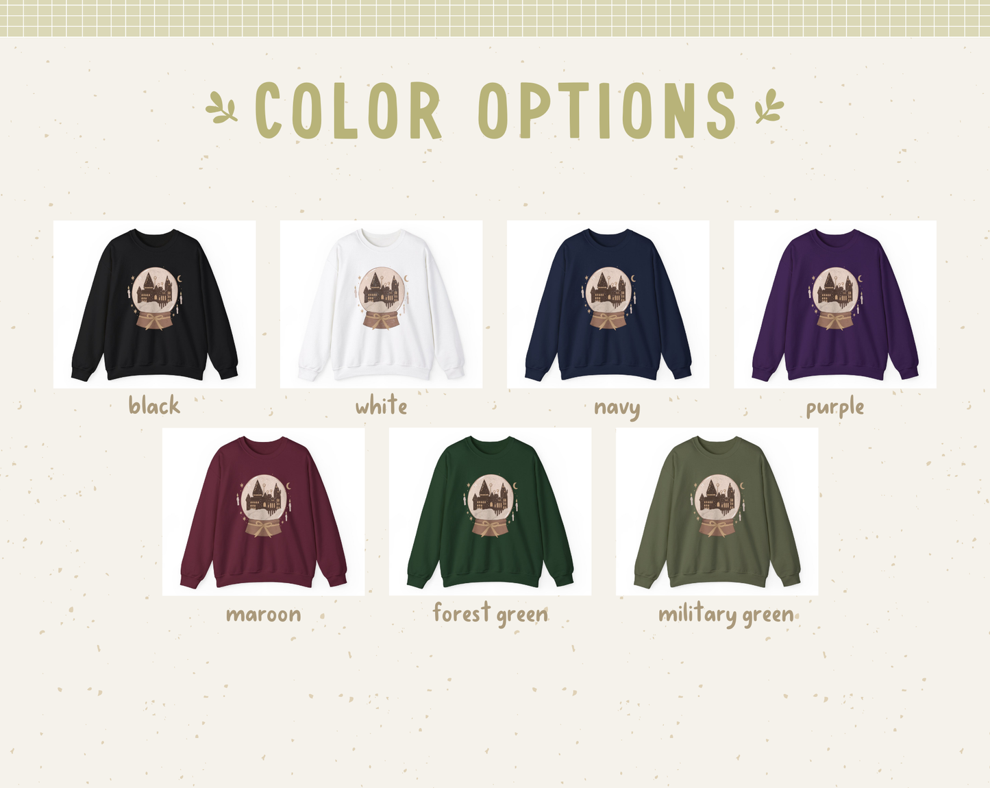 Wizardry School Snowglobe Crewneck