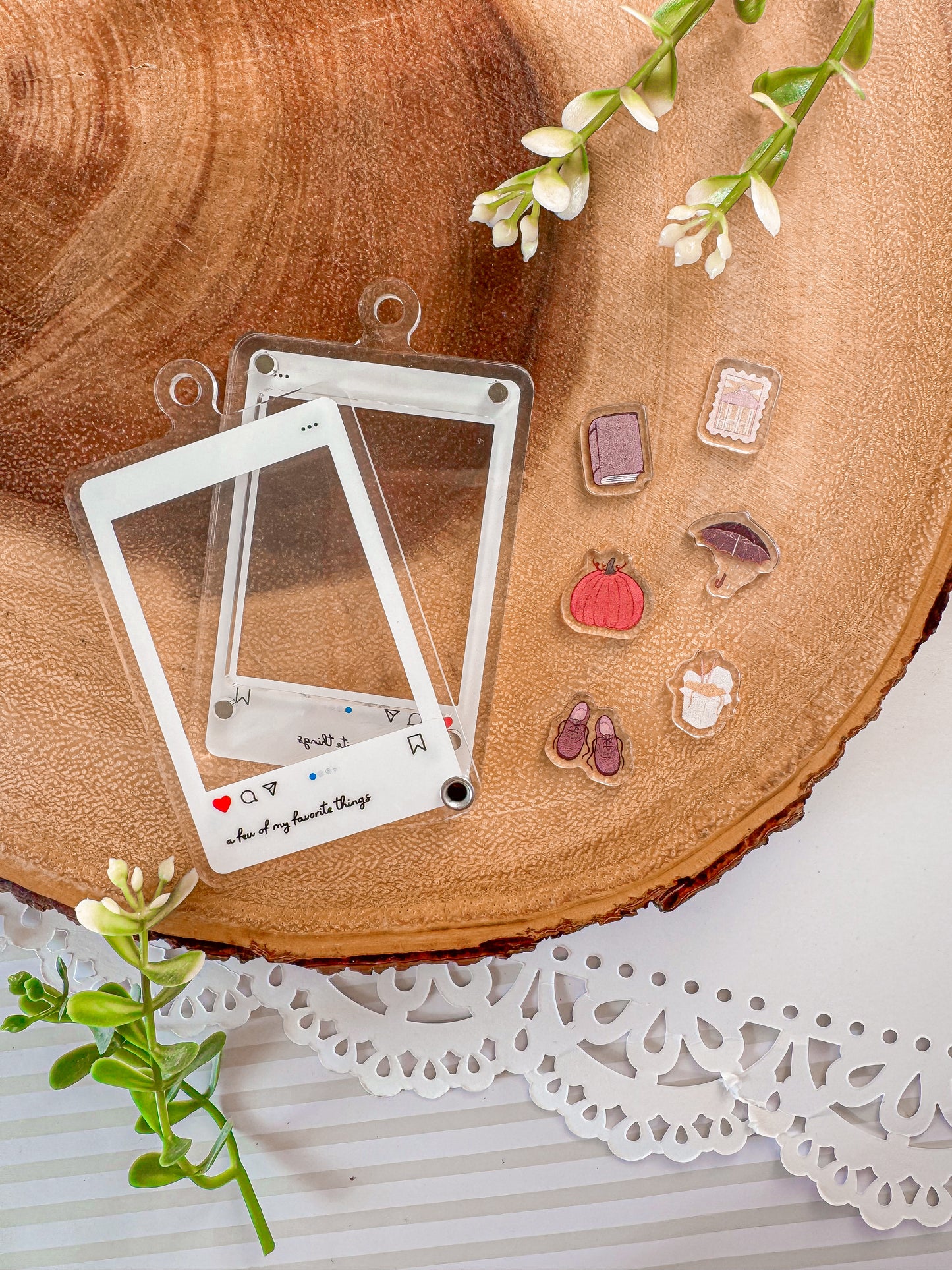 Favorite Things Fillable Shaker Keychain