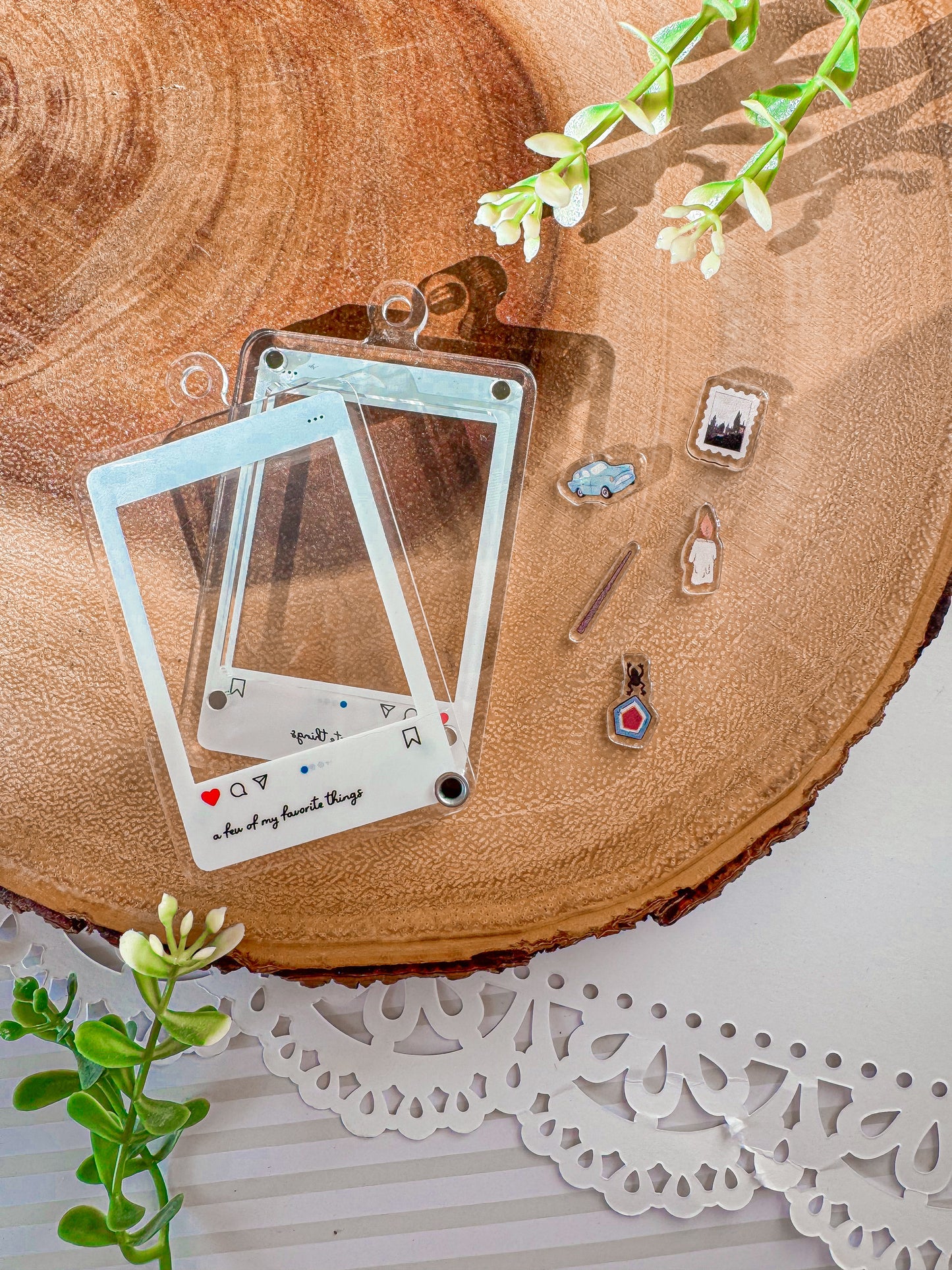 Favorite Things Fillable Shaker Keychain