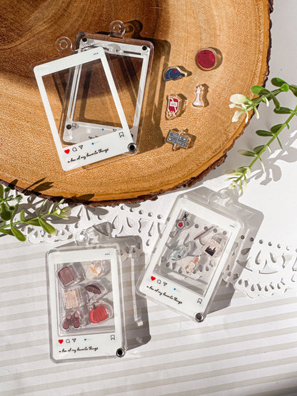 Favorite Things Fillable Shaker Keychain