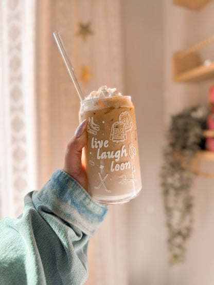 Live Laugh Loon Sipper Glass, 16oz