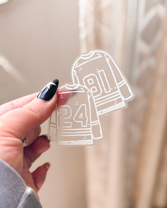Hockey Jersey Vinyl Sticker