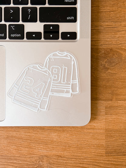 Hockey Jersey Vinyl Sticker