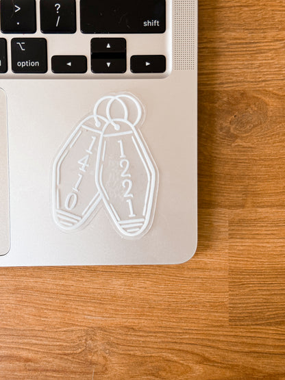Room Keys Vinyl Sticker