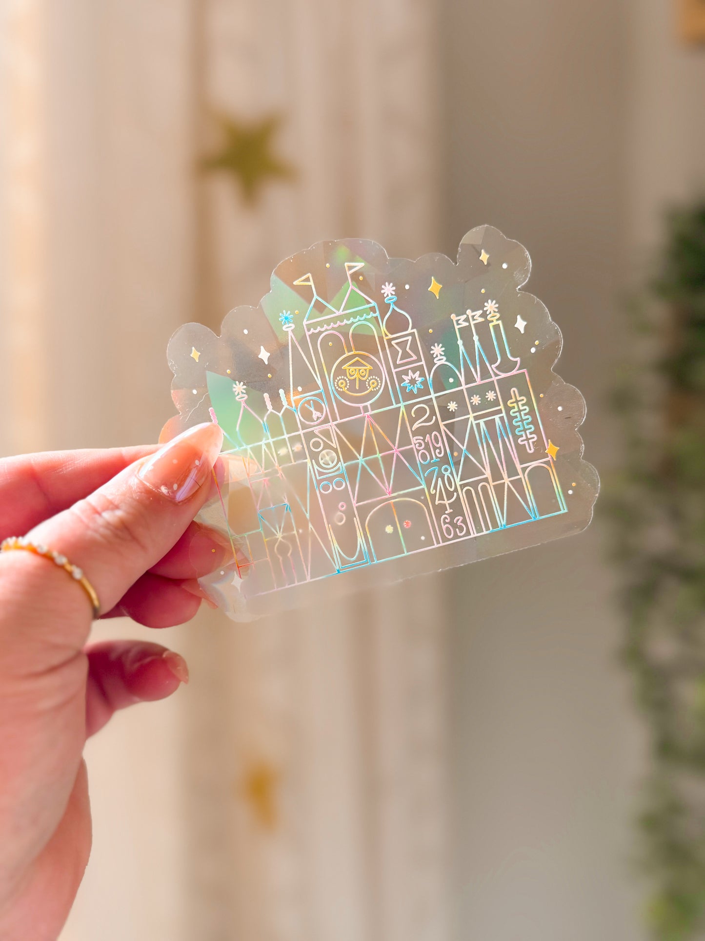 Small World Suncatcher Sticker