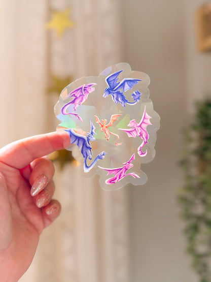Winged Whimsy Suncatcher Sticker