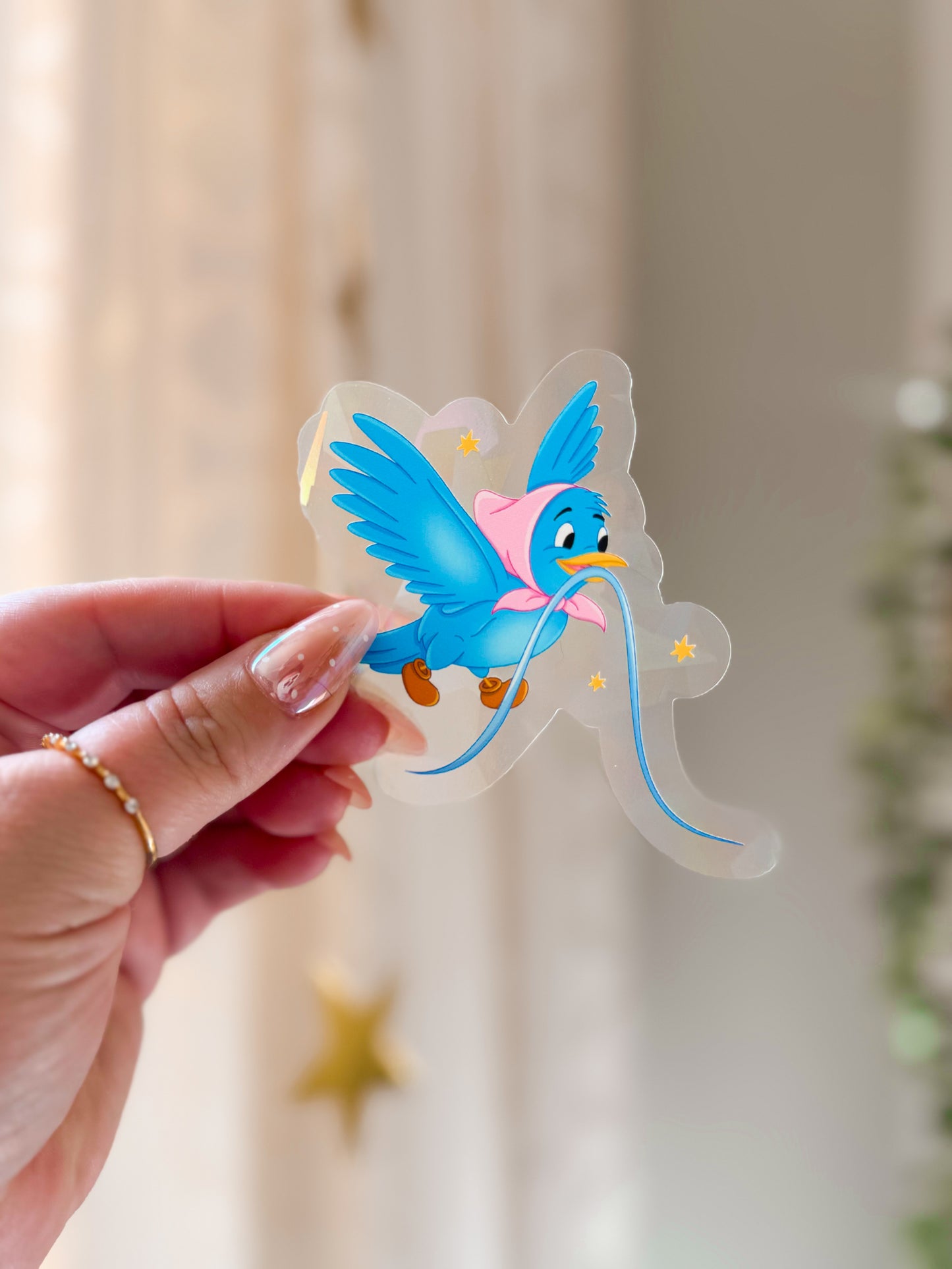 Blue Birds Suncatcher Sticker