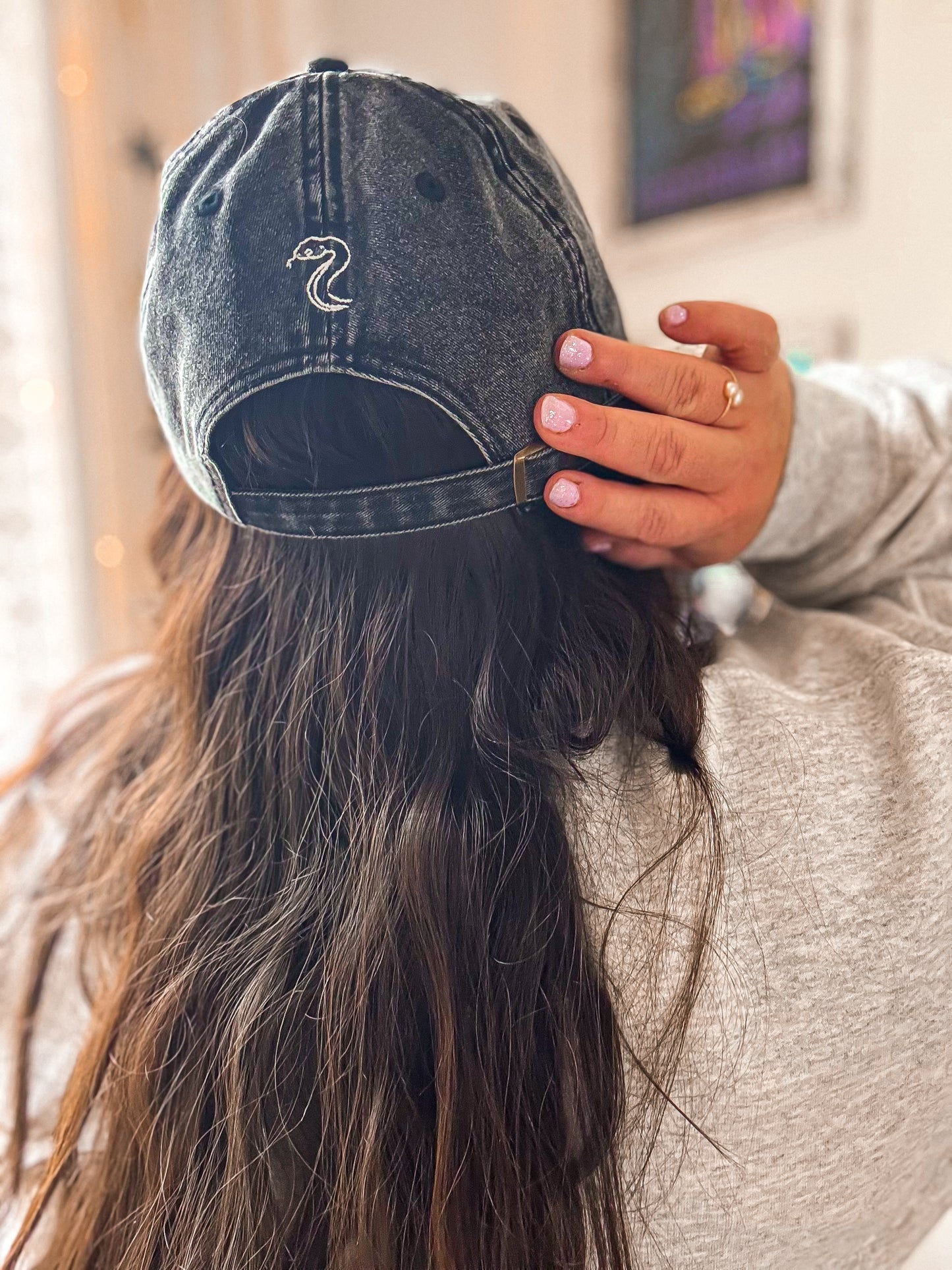 Little Serpent Vintage Embroidered Hat