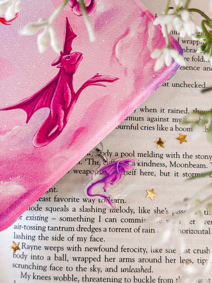 Purple Dragon Kindle Charm