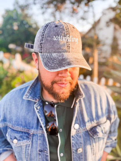 Witchling Vintage Embroidered Hat