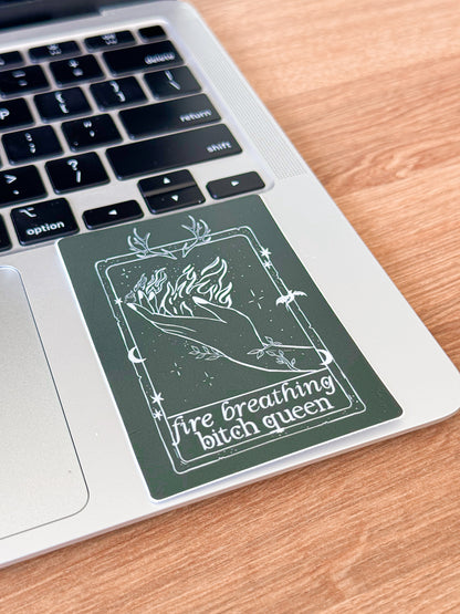 Fire Breathing Bitch Queen Vinyl Sticker
