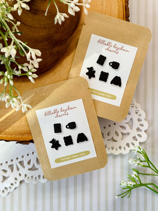 Mystery Fillable Shaker Keychain Pack