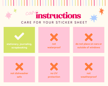 Hoa Hoa Hoa Season Sticker Sheet