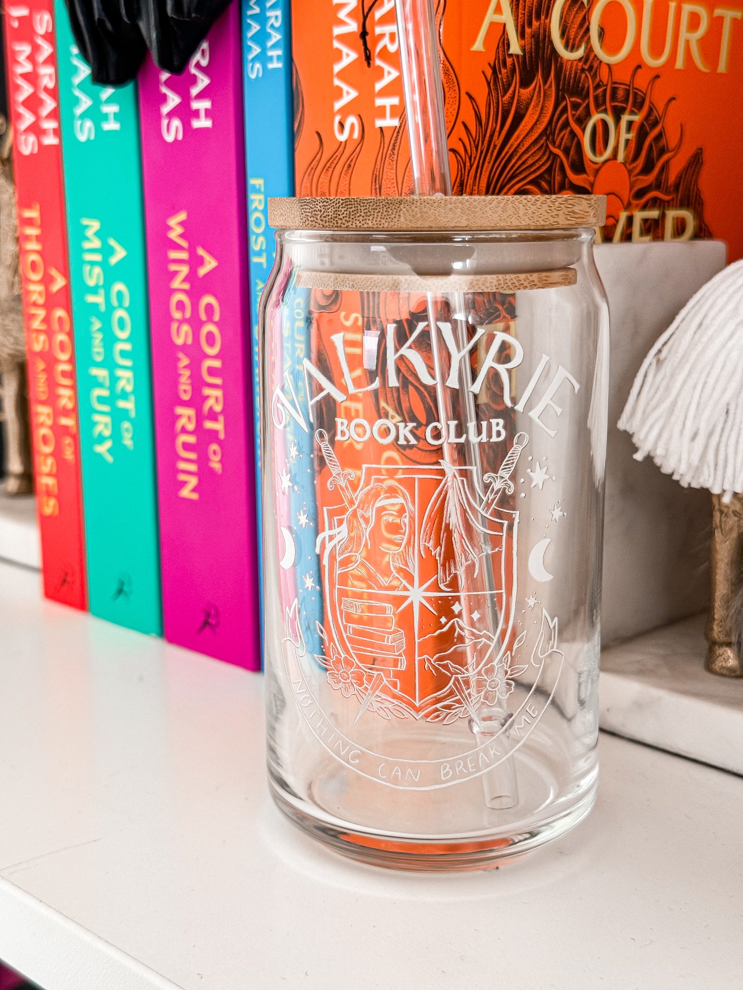 Valkyrie Book Club Sipper Glass, 16oz