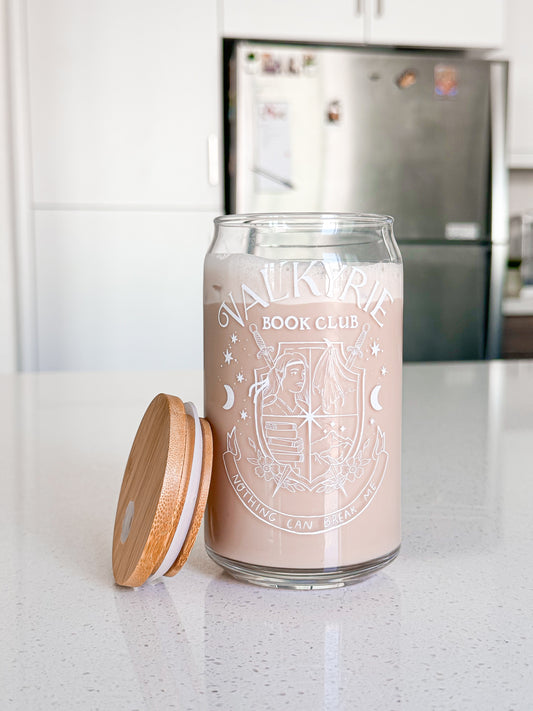 Valkyrie Book Club Beer Can Glass, 16oz