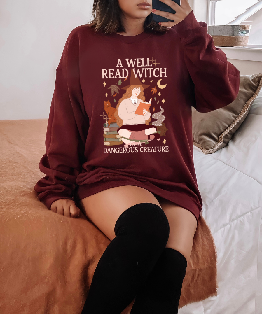 A Well Read Witch Crewneck