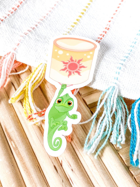 Pascal and Lantern Vinyl Sticker