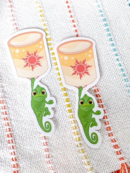 Pascal and Lantern Vinyl Sticker