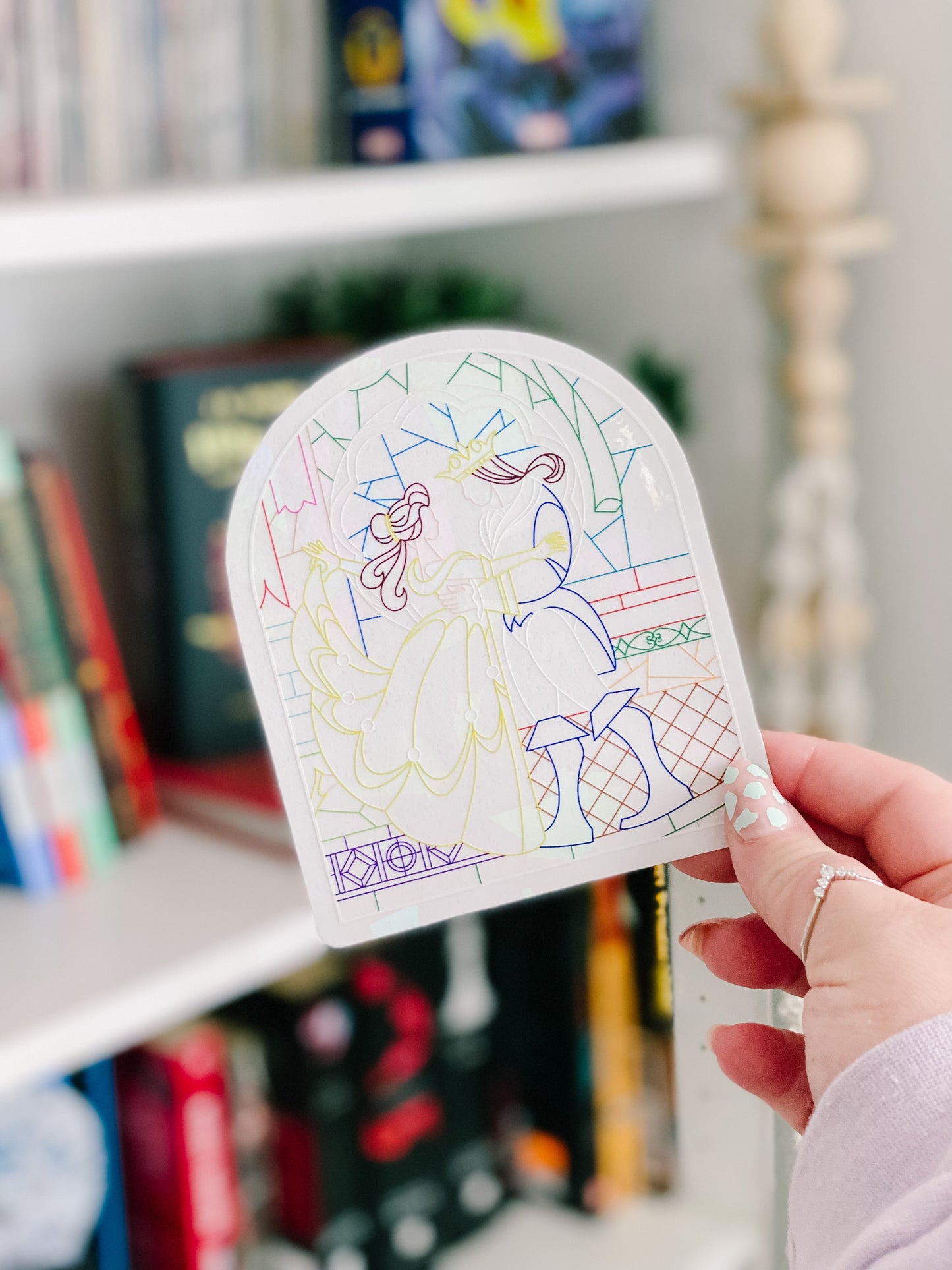Beauty and the Beast Suncatcher Sticker