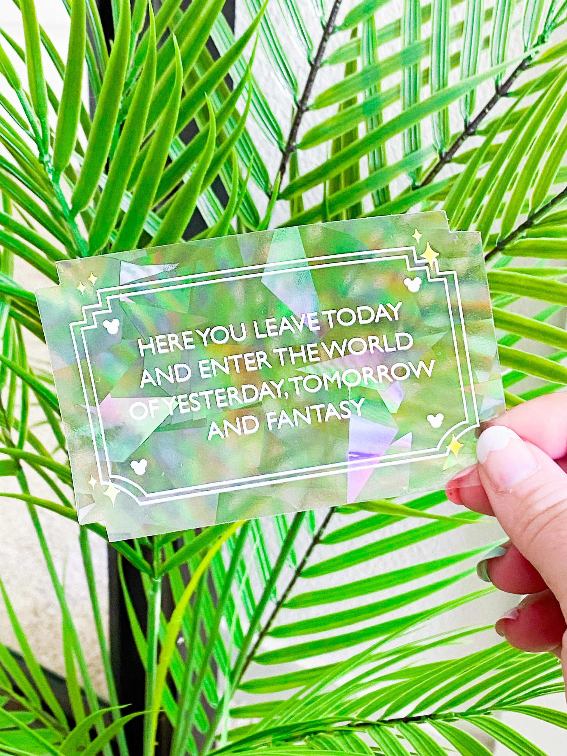 Disneyland Entrance Sign Suncatcher Sticker