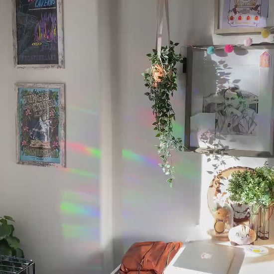 Wizardry School Castle Suncatcher Sticker - Suncatcher Window Sticker, Prismatic Rainbow Sticker, Window Car Decal, Transparent & Waterproof