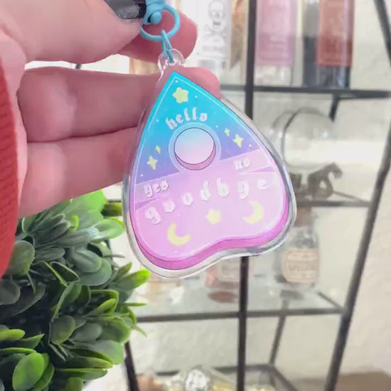 Planchette Keychain - Double-Sided Acrylic Keychain | Acrylic Charm | Key Accessories