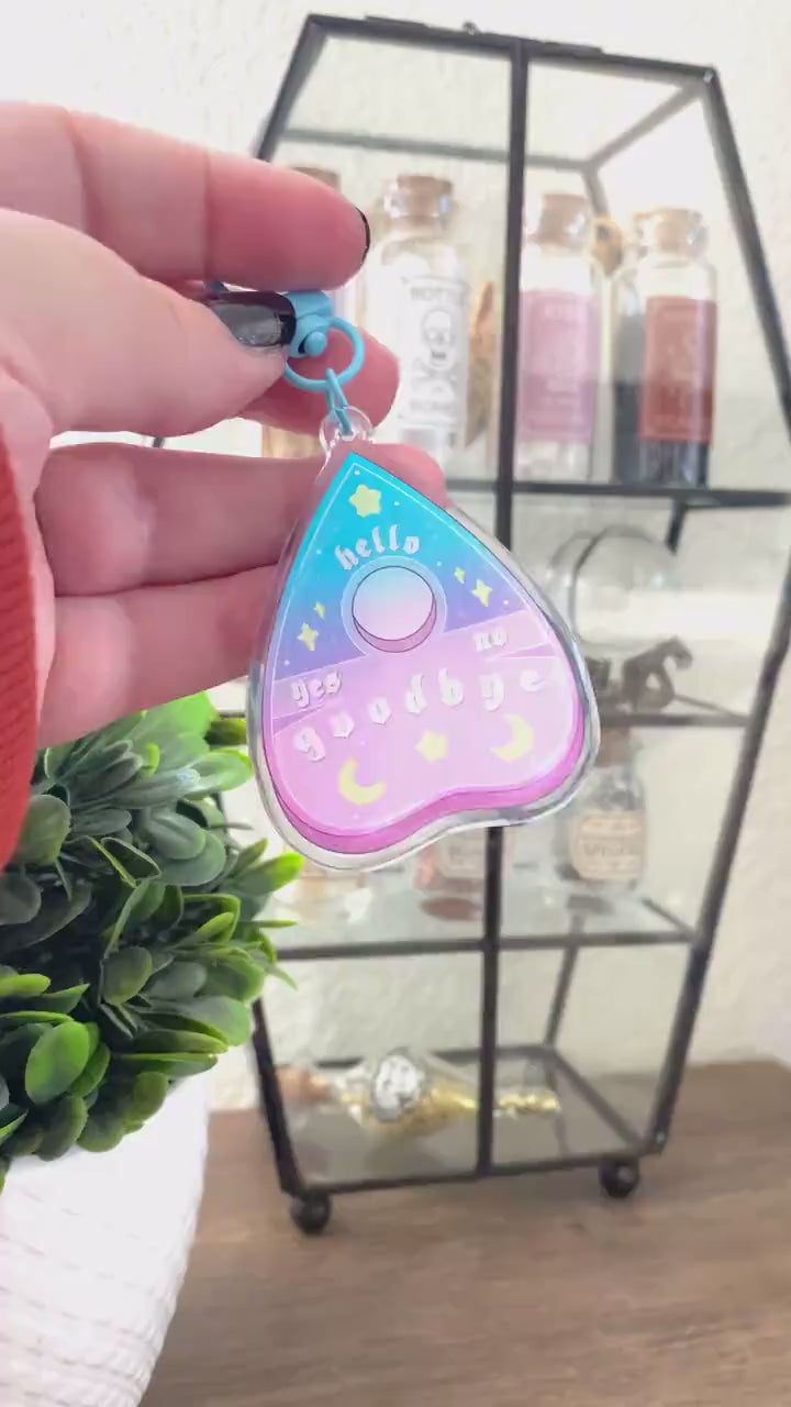 Planchette Keychain - Double-Sided Acrylic Keychain | Acrylic Charm | Key Accessories