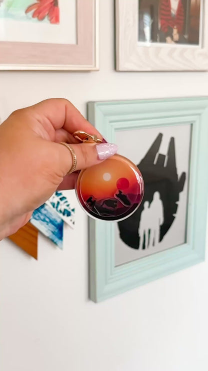 Desert Planet Shaker Keychain