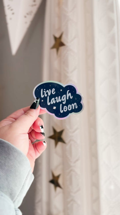 Live Laugh Loon Vinyl Sticker