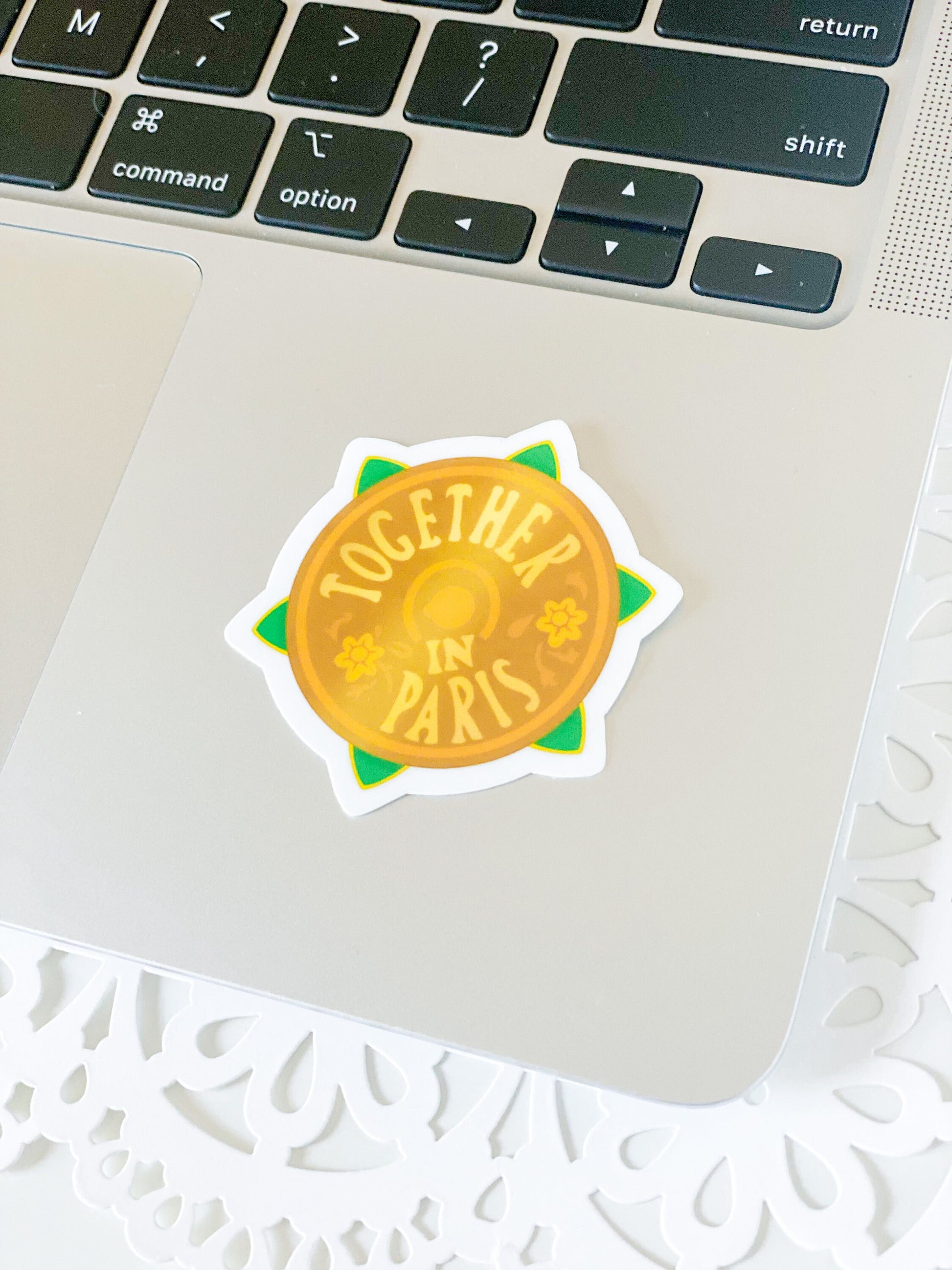 Together in Paris Vinyl Sticker - Anastasia Matte/Glossy Sticker for Kindle, iPad, Tumbler, Phone Cases, Laptop, and Skateboard