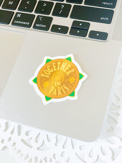 Together in Paris Vinyl Sticker - Anastasia Matte/Glossy Sticker for Kindle, iPad, Tumbler, Phone Cases, Laptop, and Skateboard