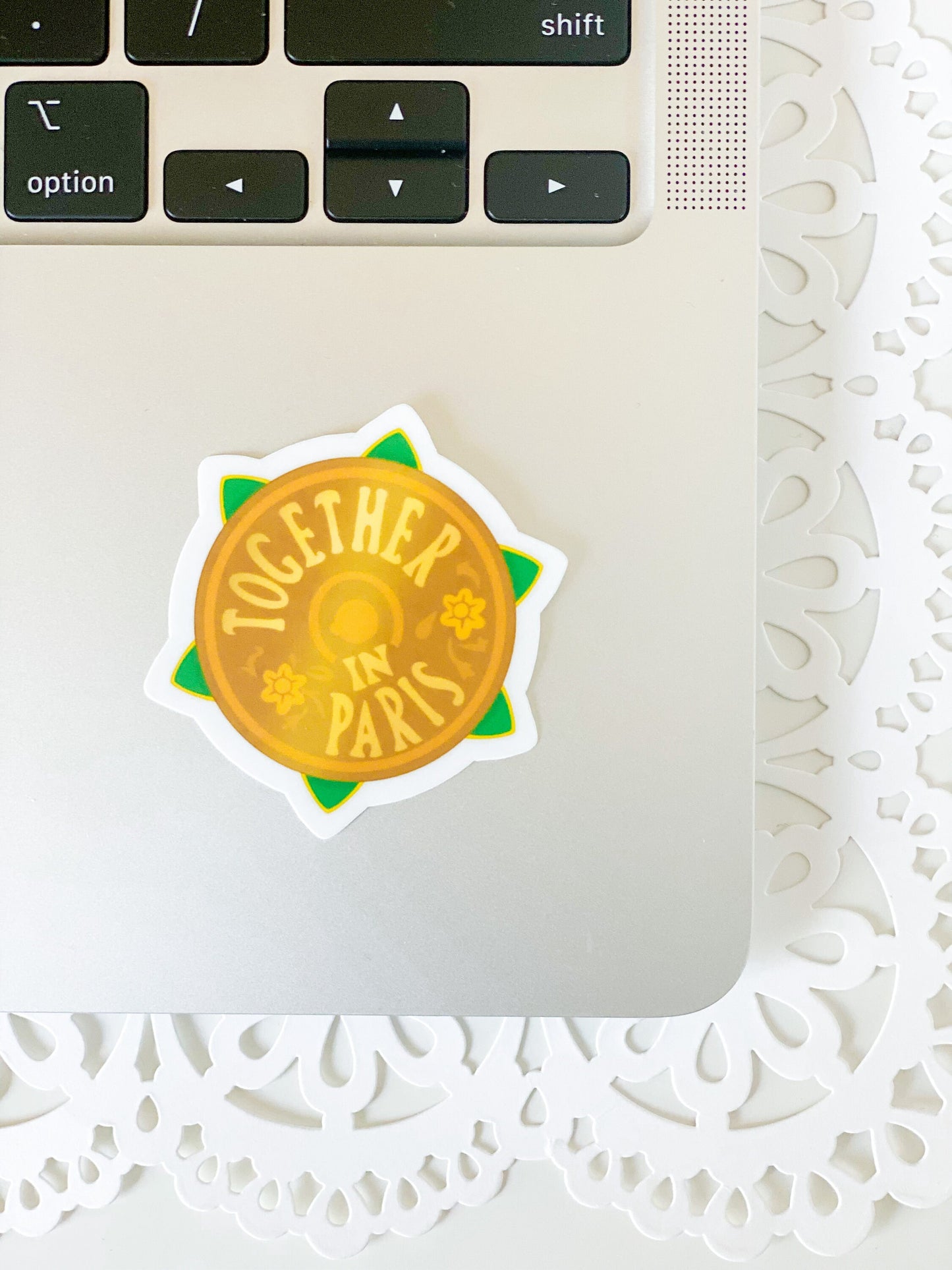 Together in Paris Vinyl Sticker - Anastasia Matte/Glossy Sticker for Kindle, iPad, Tumbler, Phone Cases, Laptop, and Skateboard